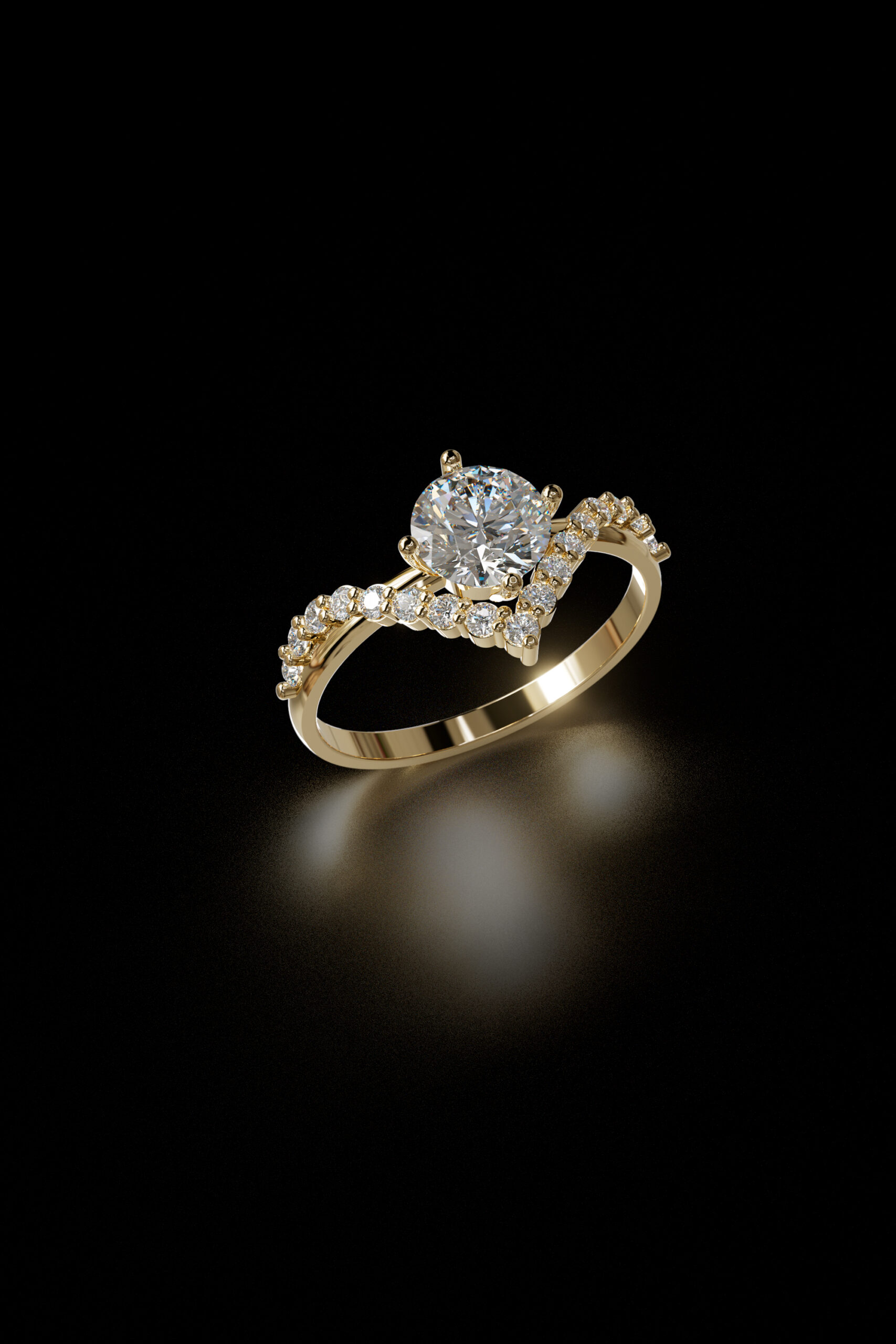 luxury engagement ring stl – sler006 luxury engagement ring stl – sler006
