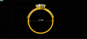 luxury engagement ring stl – sler006