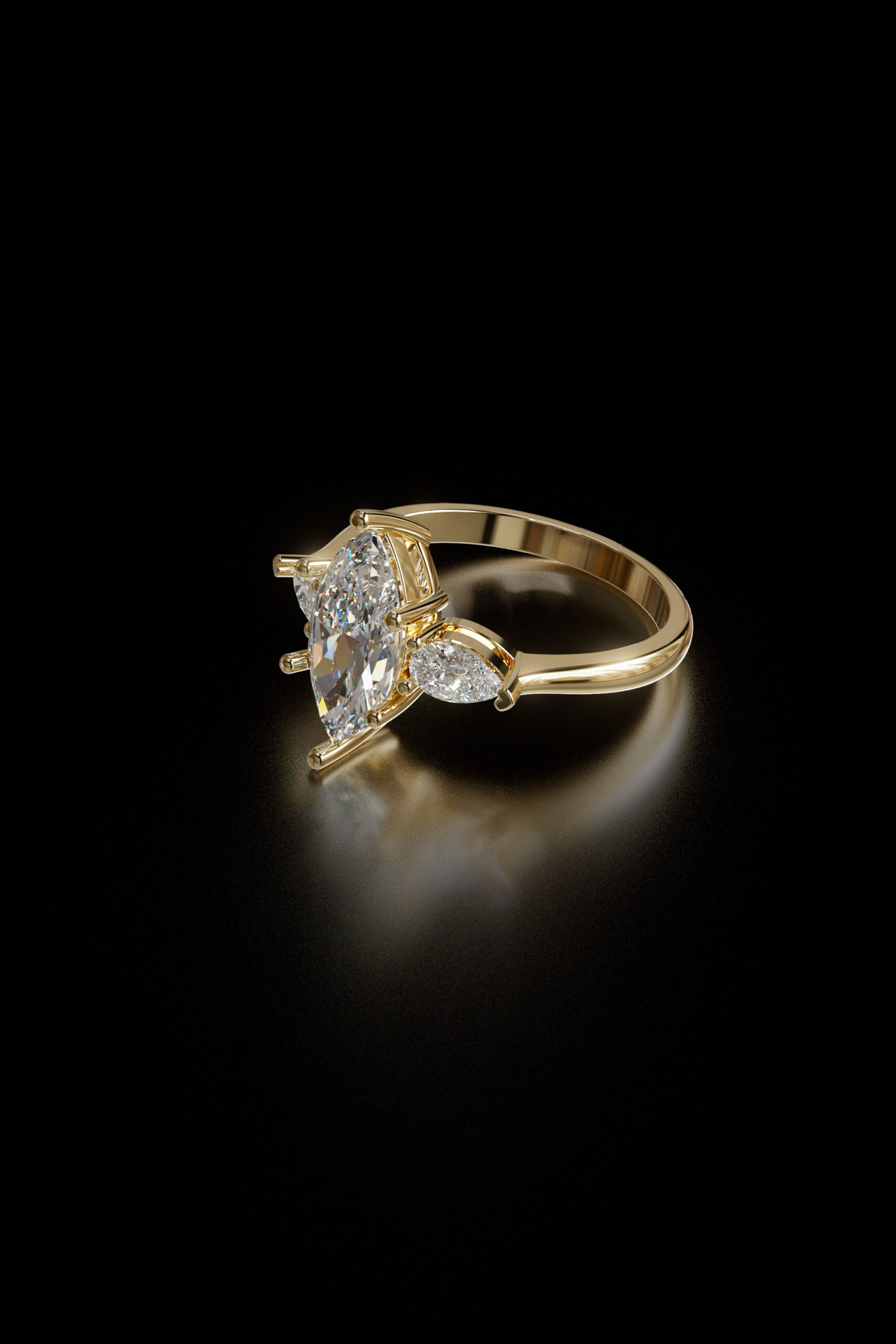 luxury engagement ring stl – sler007 luxury engagement ring stl – sler007