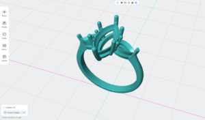 luxury engagement ring stl – sler007