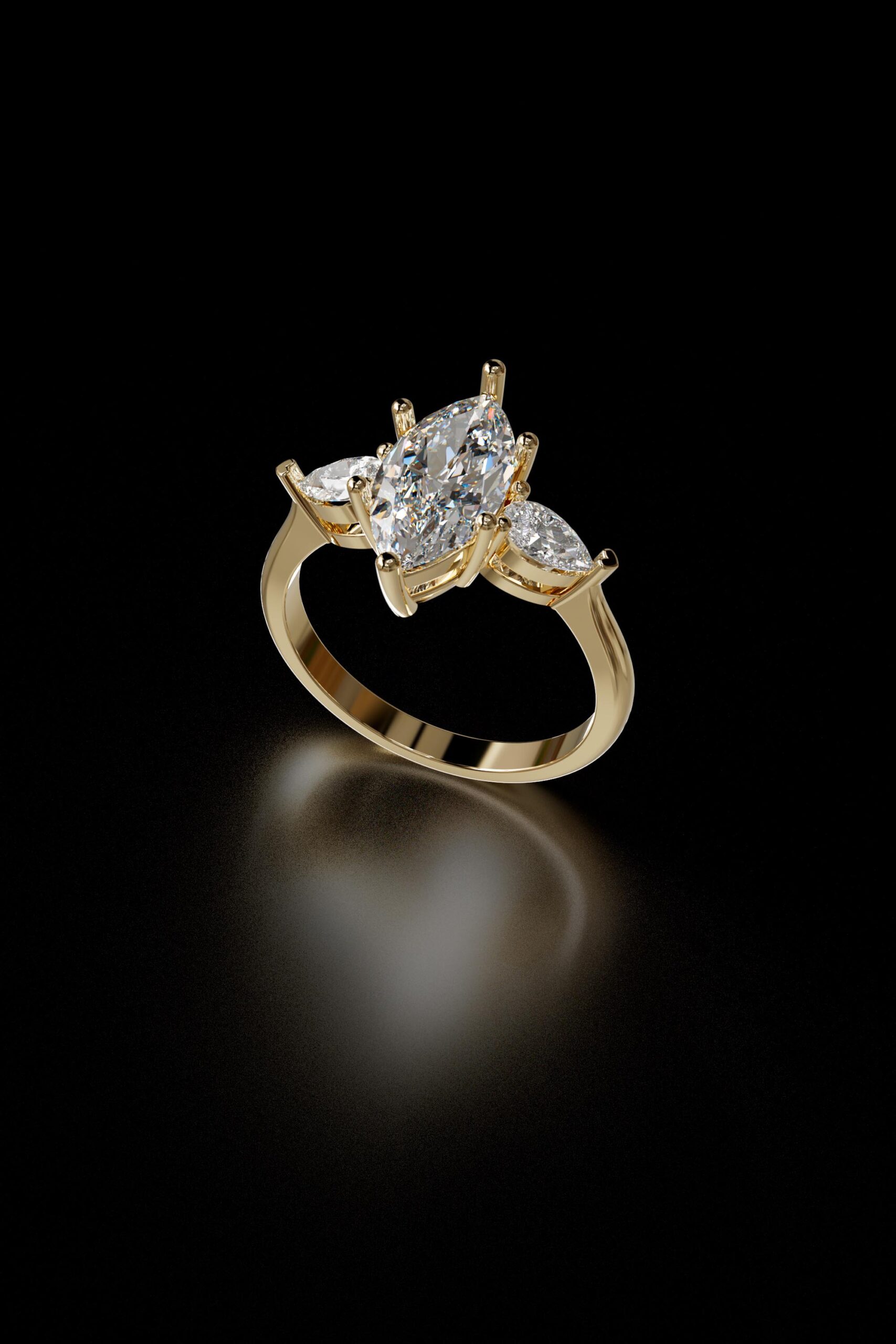 luxury engagement ring stl – sler007 luxury engagement ring stl – sler007