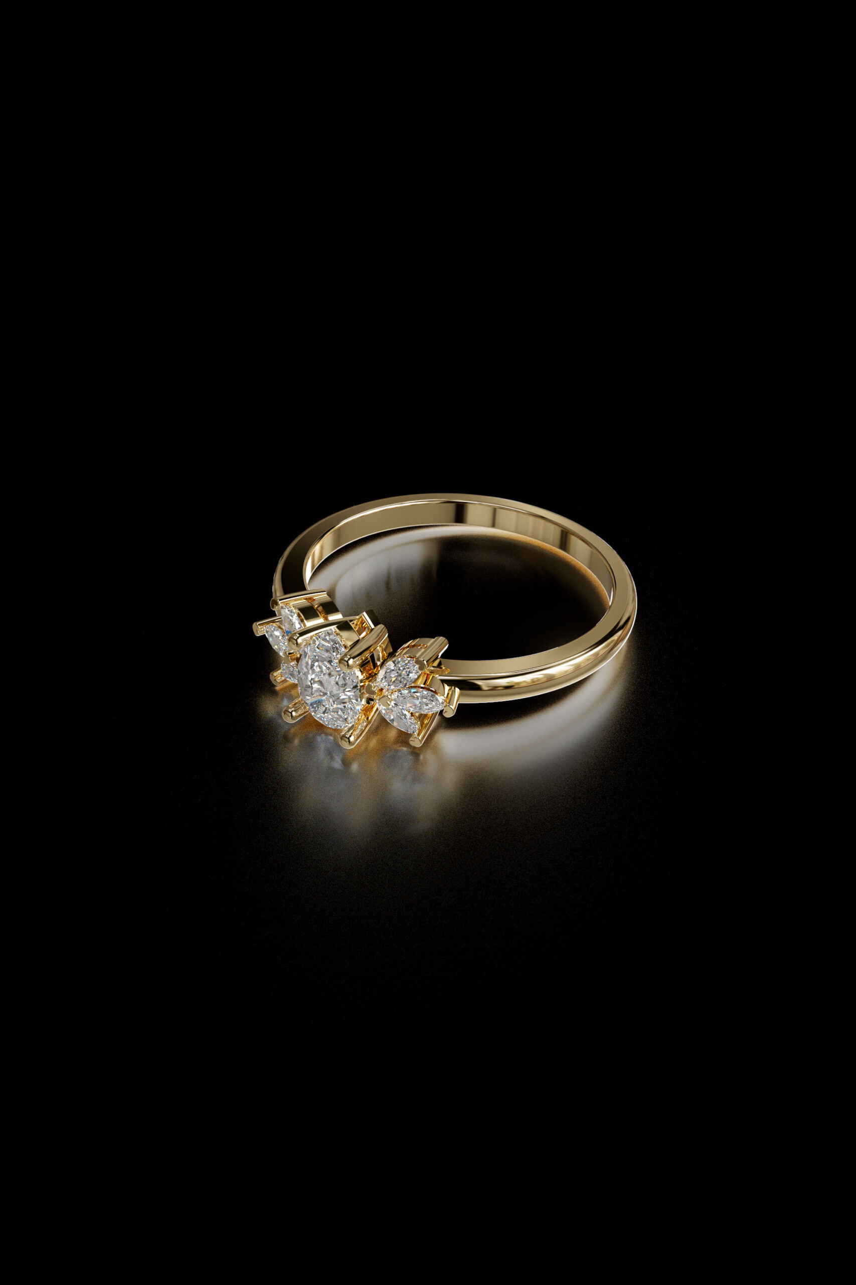 luxury engagement ring stl – sler008 luxury engagement ring stl – sler008