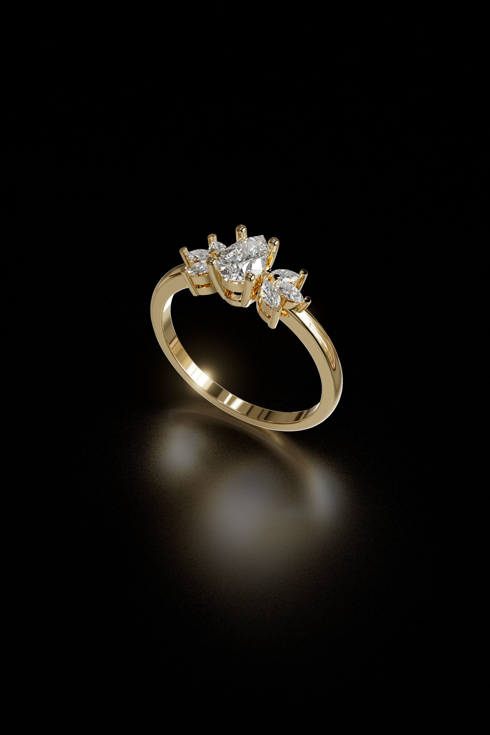 luxury engagement ring stl – sler008 luxury engagement ring stl – sler008