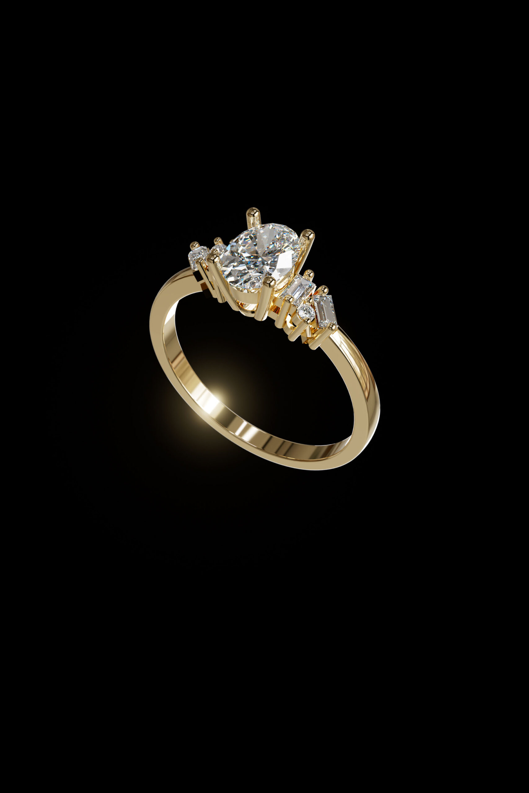 luxury engagement ring stl – sler009 luxury engagement ring stl – sler009