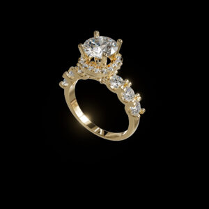 luxury engagement ring stl – sler010