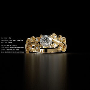 luxury engagement ring stl – sler011