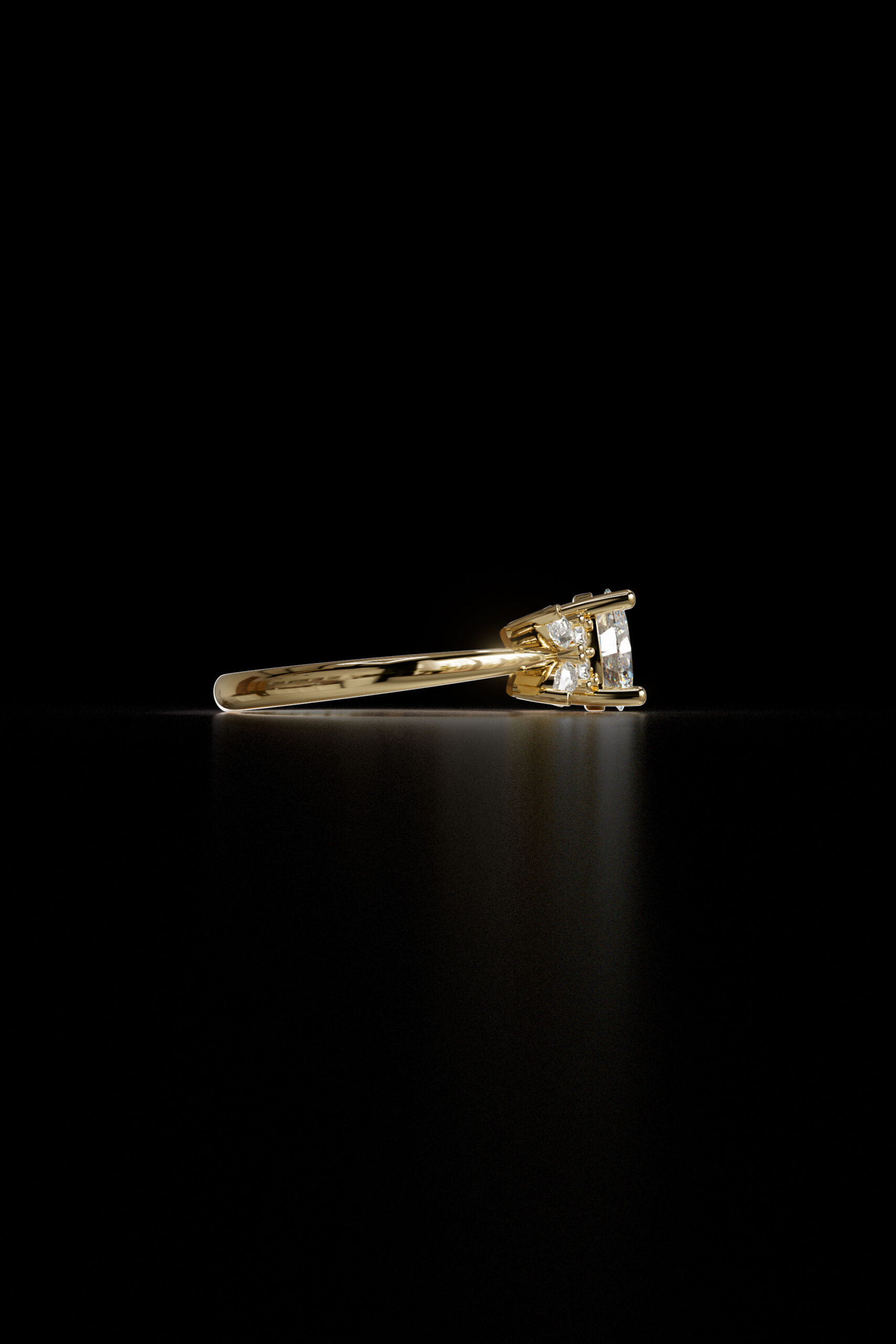luxury engagement ring stl – sler013 luxury engagement ring stl – sler013