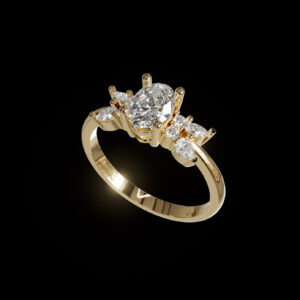 luxury engagement ring stl – sler013