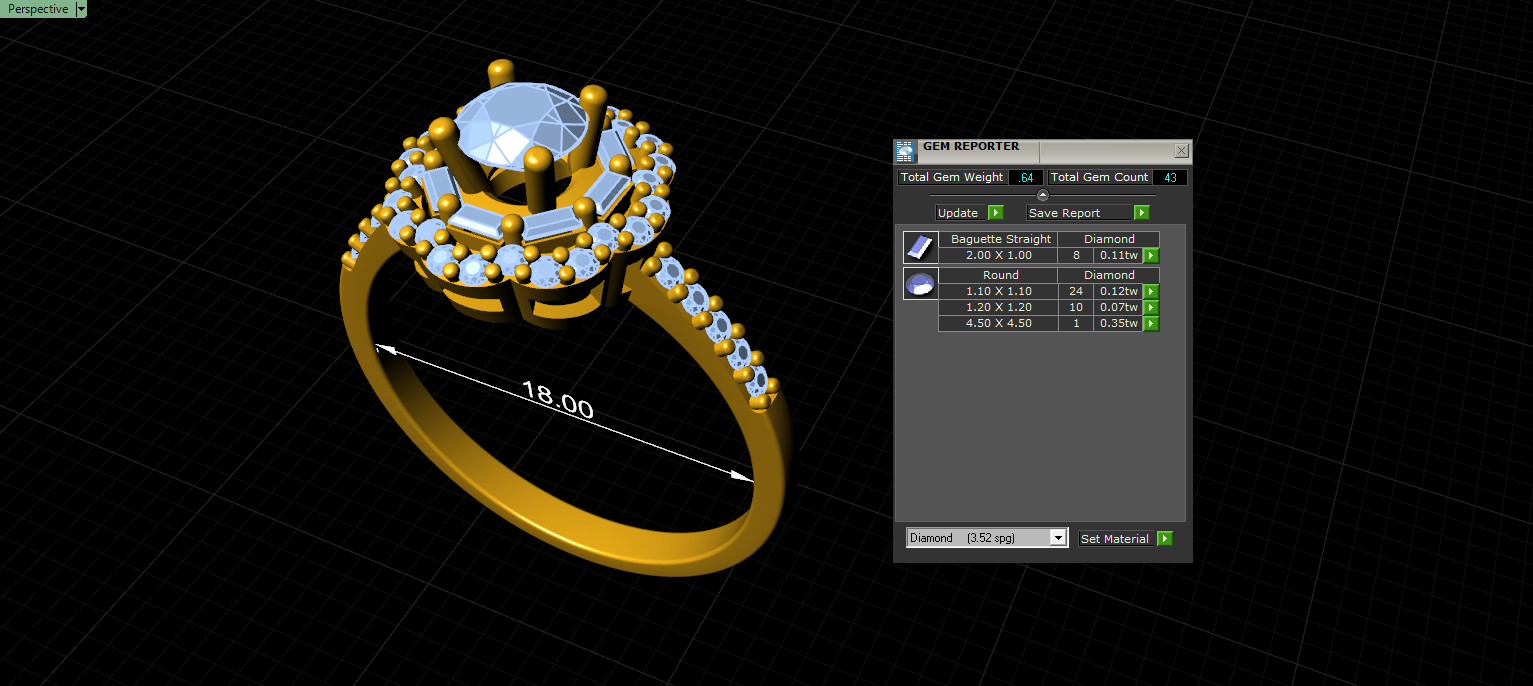 luxury engagement ring stl – sler015 luxury engagement ring stl – sler015