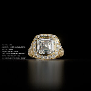 luxury engagement ring stl – sler016