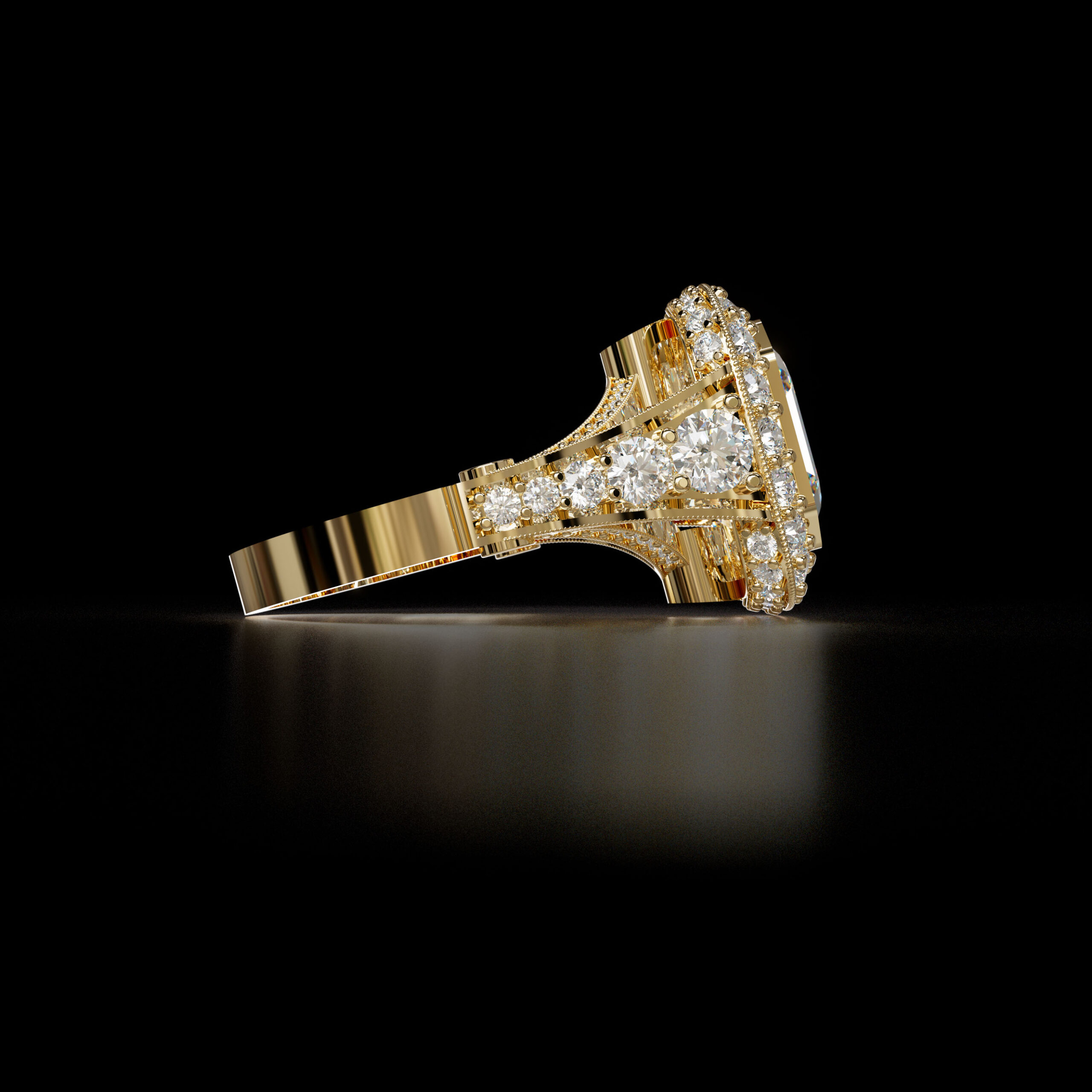luxury engagement ring stl – sler016 luxury engagement ring stl – sler016