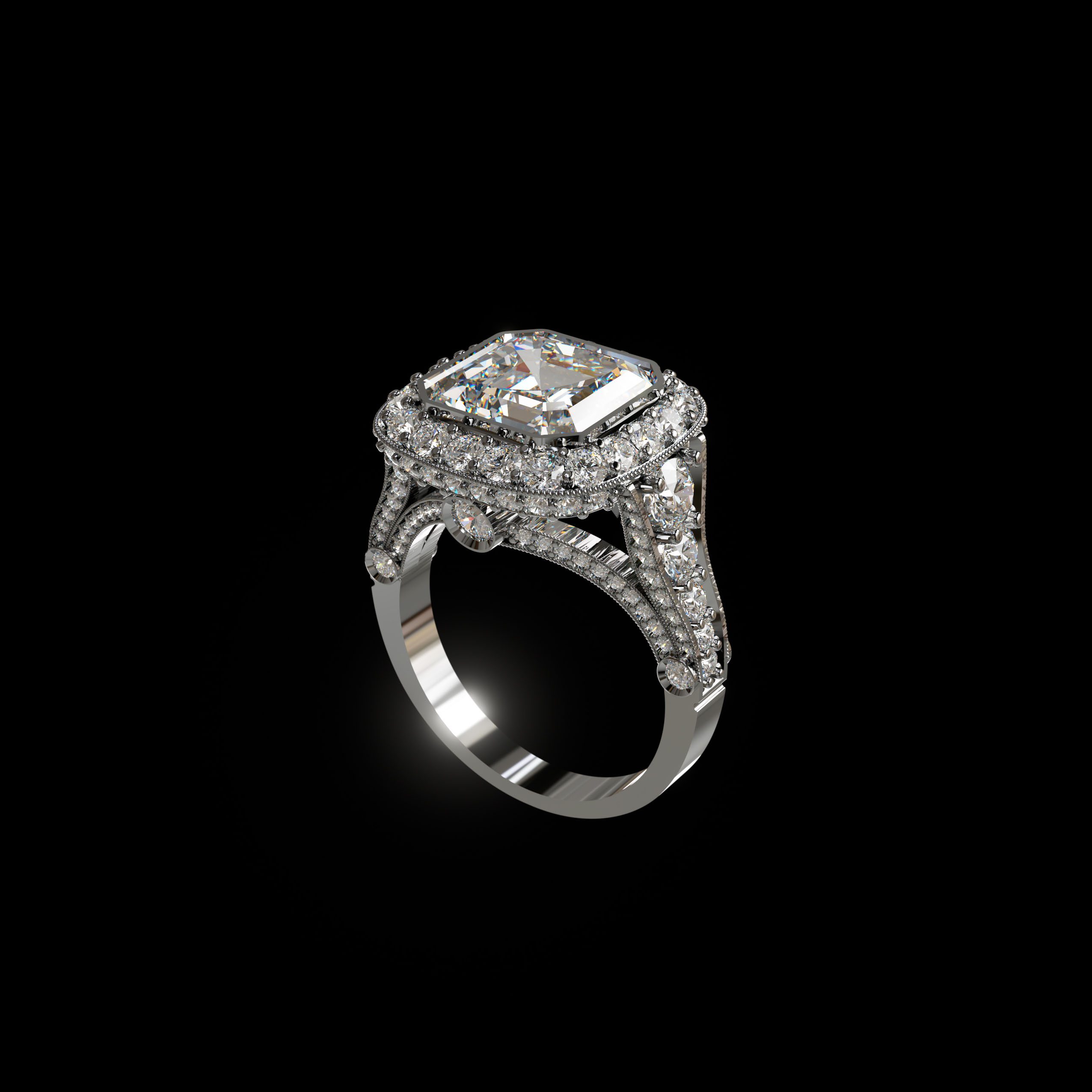 luxury engagement ring stl – sler016 luxury engagement ring stl – sler016