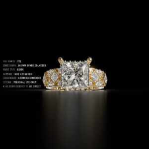 luxury engagement ring stl – sler017
