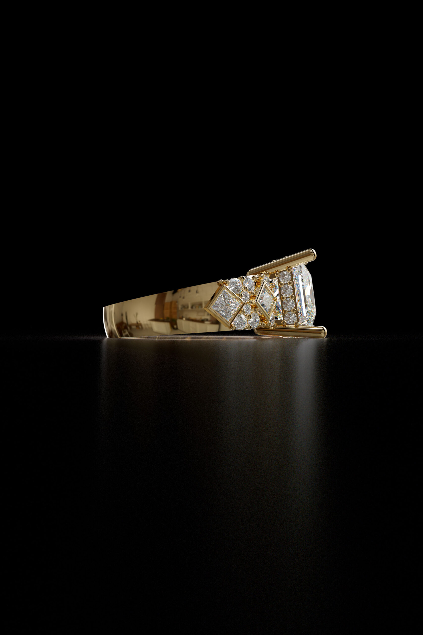 luxury engagement ring stl – sler017 luxury engagement ring stl – sler017