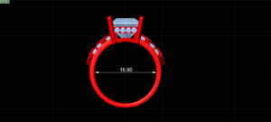 luxury engagement ring stl – sler017