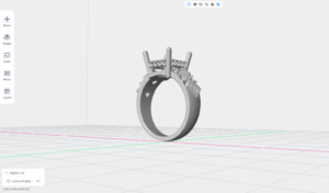 luxury engagement ring stl – sler017