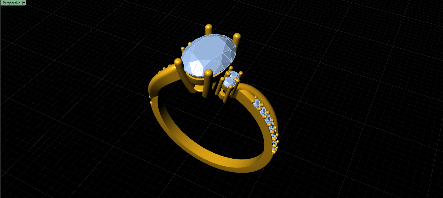 luxury engagement ring stl – sler018 luxury engagement ring stl – sler018