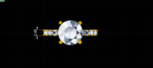 luxury engagement ring stl – sler002