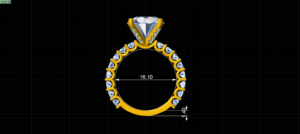 luxury engagement ring stl – sler002
