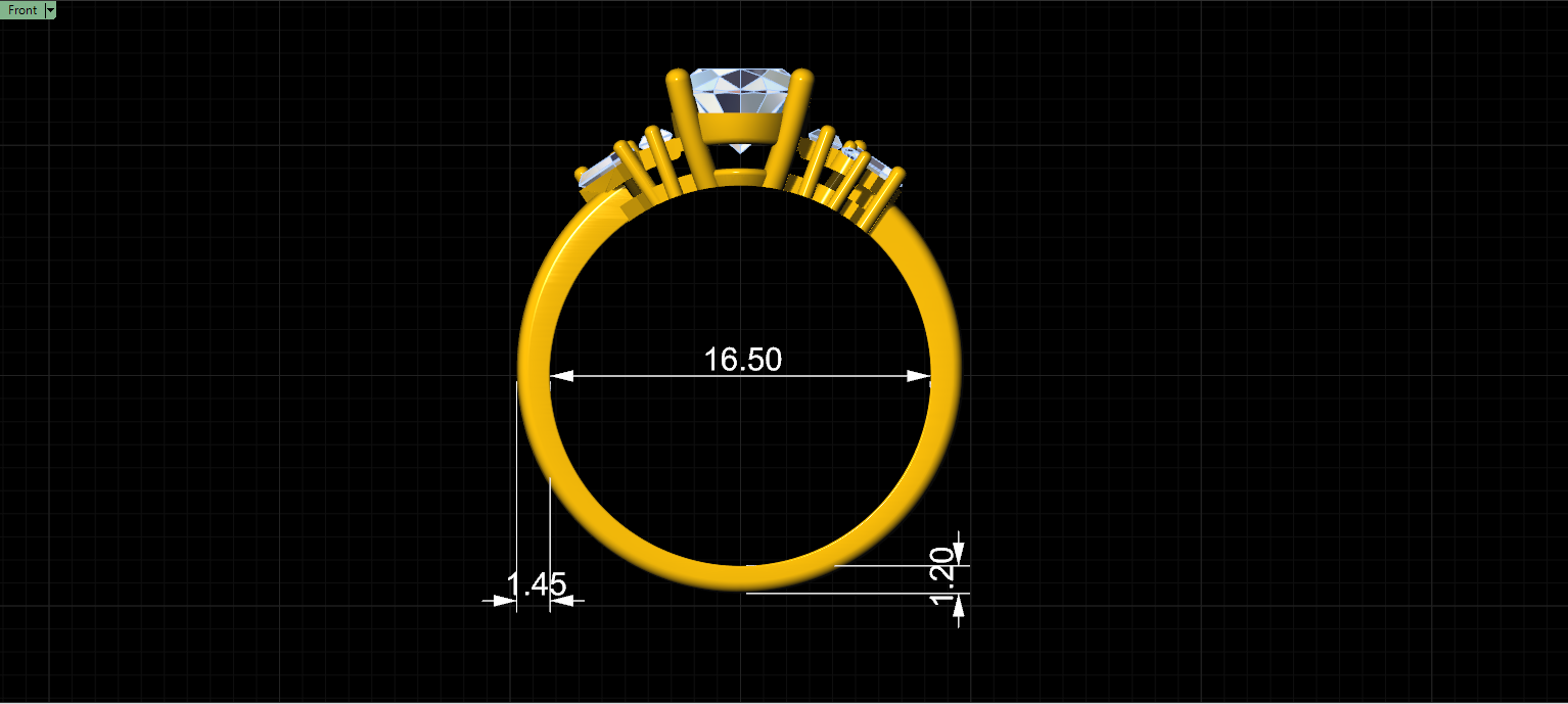 luxury engagement ring stl – sler001 luxury engagement ring stl – sler001
