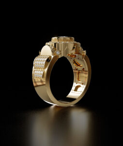 luxury diamond men ring 001