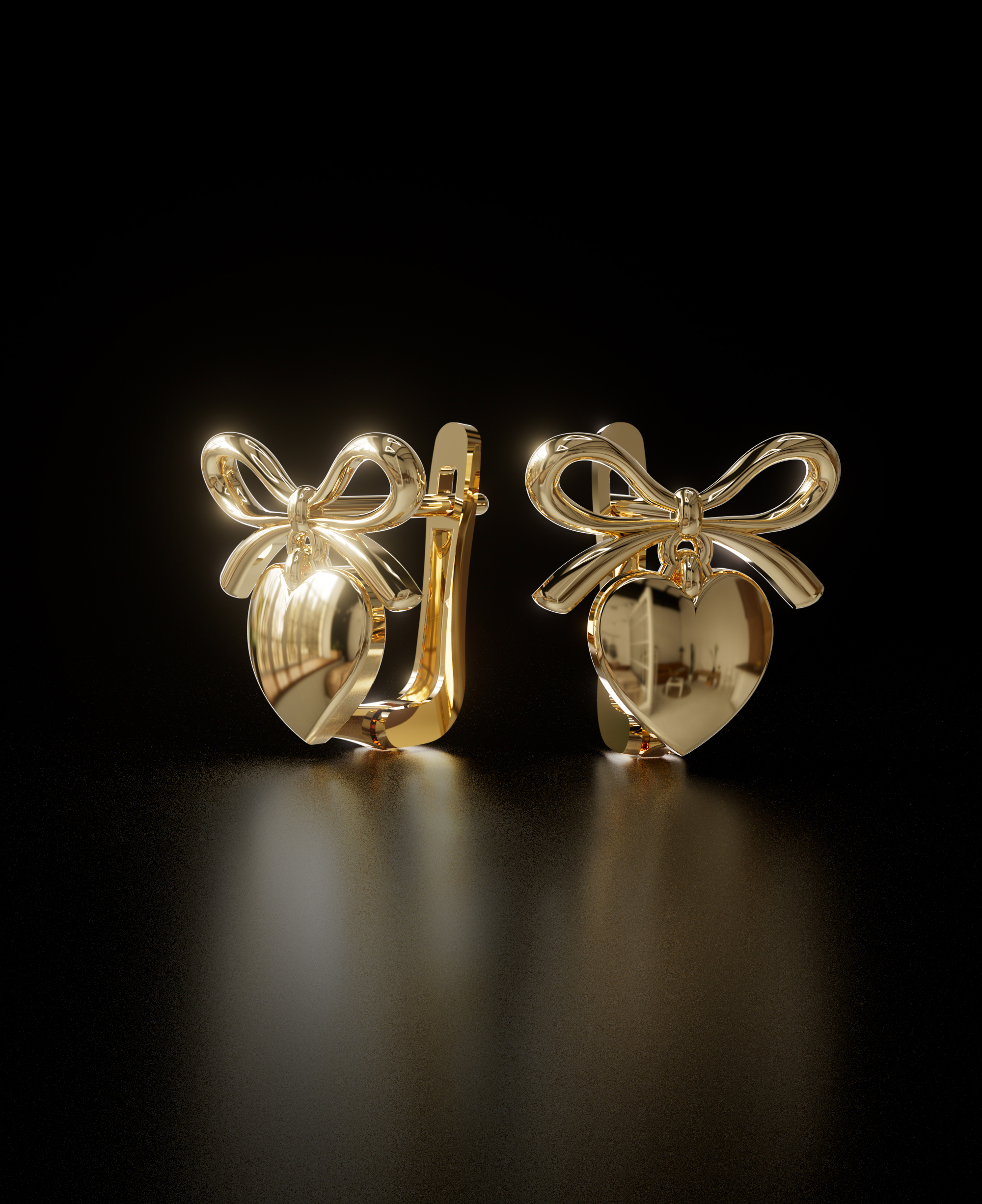 fancy heart earrings sl ear002 fancy heart earrings sl ear002