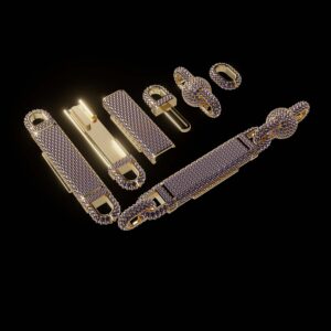 sal jewelry chain bracelet 12mm full lock box diamond preview 01