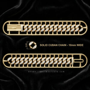 10mm cuban bracelet preview 01a