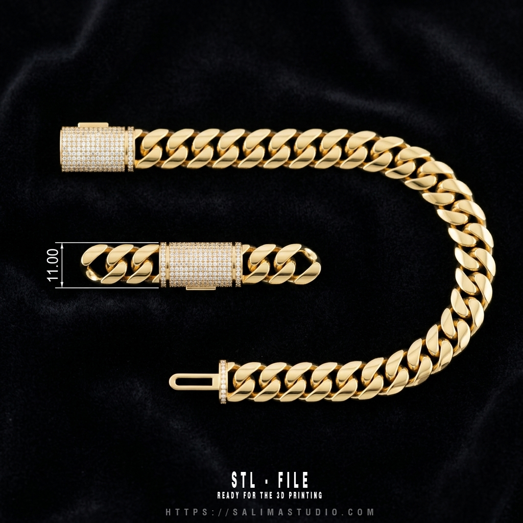 11mm cuban chain lock box full diamonds 01a 11mm cuban chain lock box full diamonds 01a