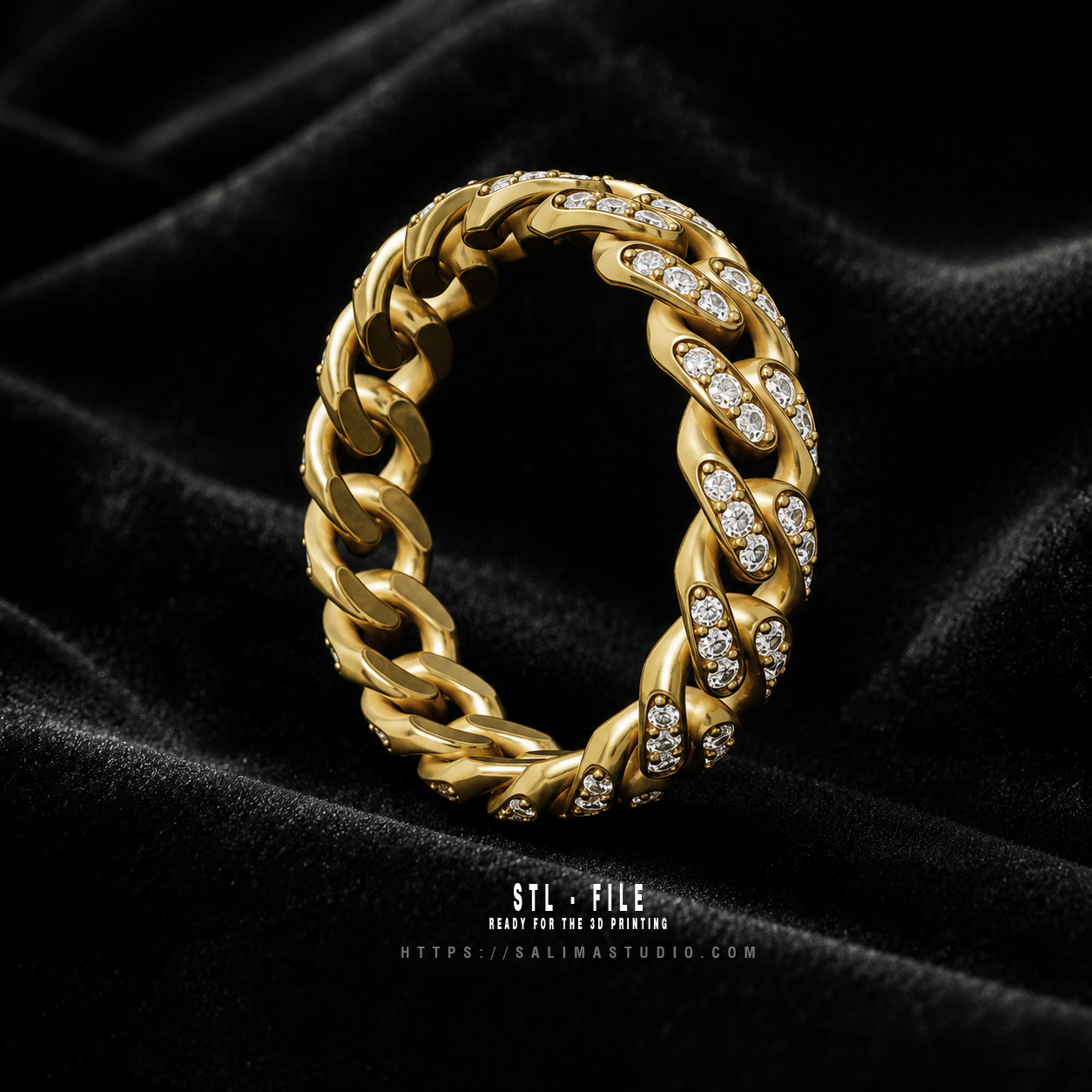 6mm gold diamond cuban ring preview02 6mm gold diamond cuban ring preview02