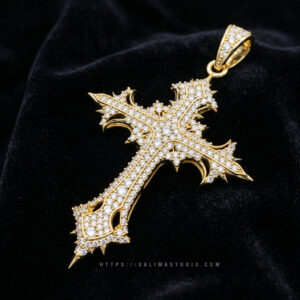 luxury cross pendant design–salima cross 005 preview01