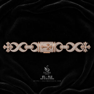 12mm chrome hearts infinity cuban link bracelet neacklace preview02