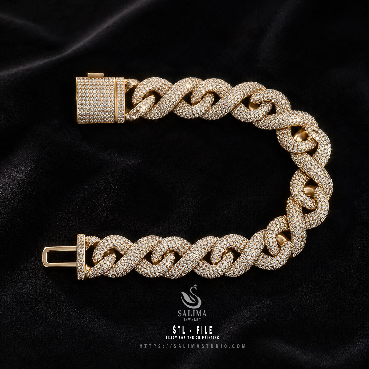 16mm ice out hip hop infinity miami cuban chain bracelet and necklace preview01 16mm ice out hip hop infinity miami cuban chain bracelet and necklace preview01