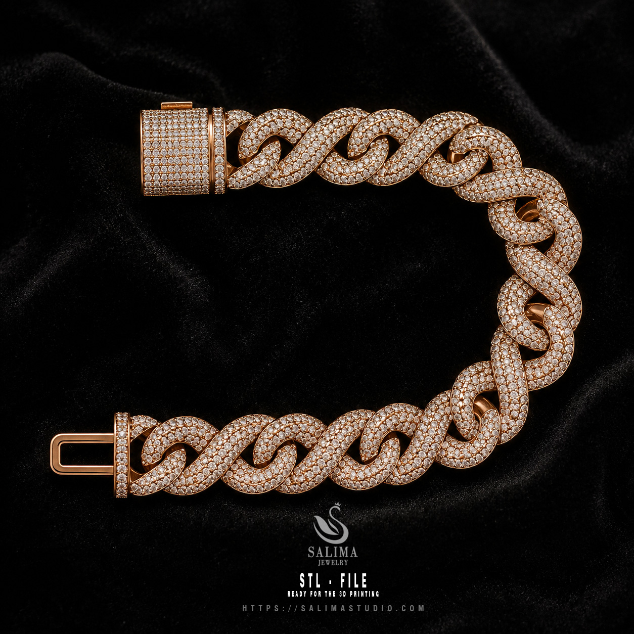 16mm ice out hip hop infinity miami cuban chain bracelet and necklace preview02 16mm ice out hip hop infinity miami cuban chain bracelet and necklace preview02
