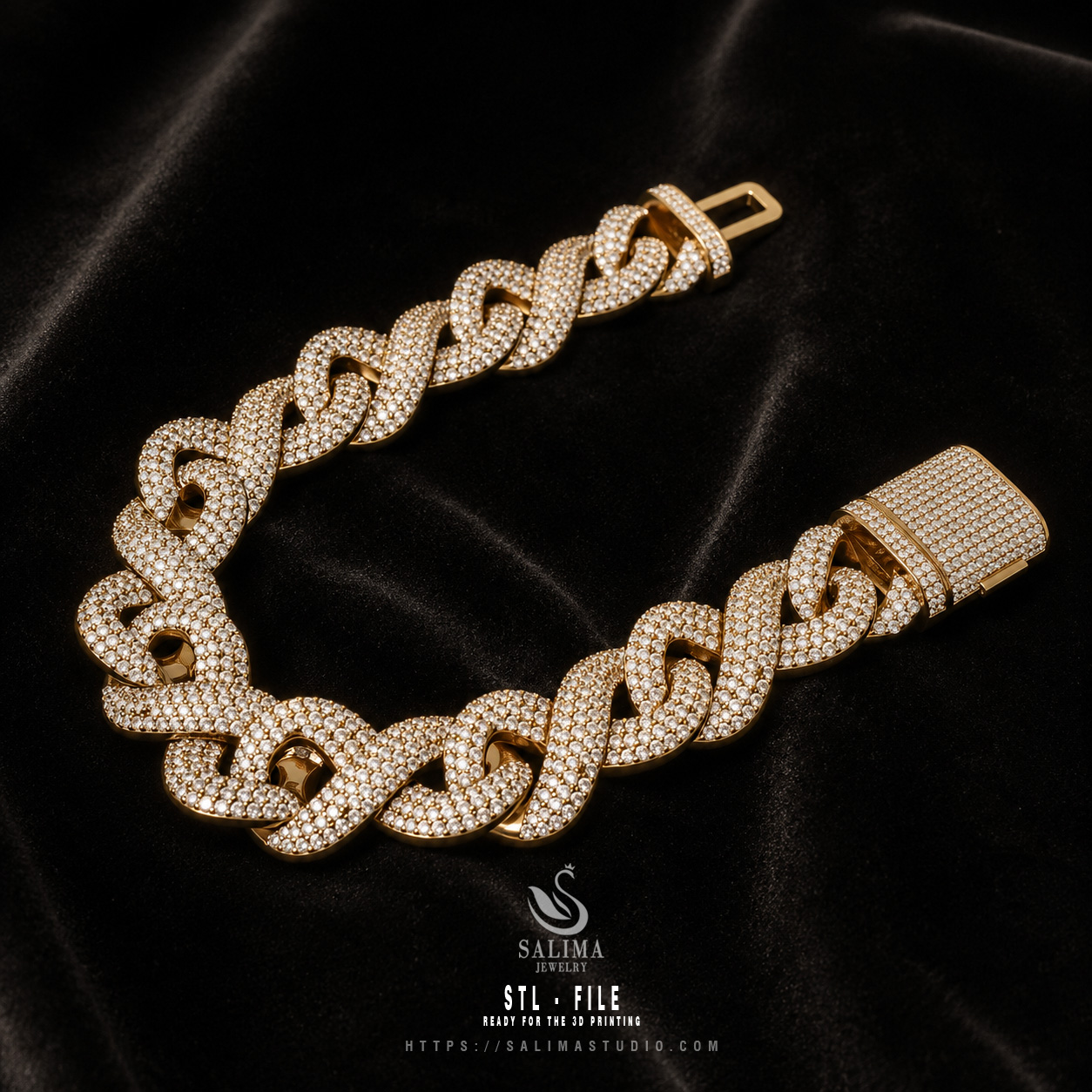 16mm ice out hip hop infinity miami cuban chain bracelet and necklace preview04 16mm ice out hip hop infinity miami cuban chain bracelet and necklace preview04