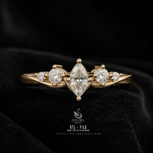 dainty minimalist marquise cut diamond promise ring for her slwr014 preview01