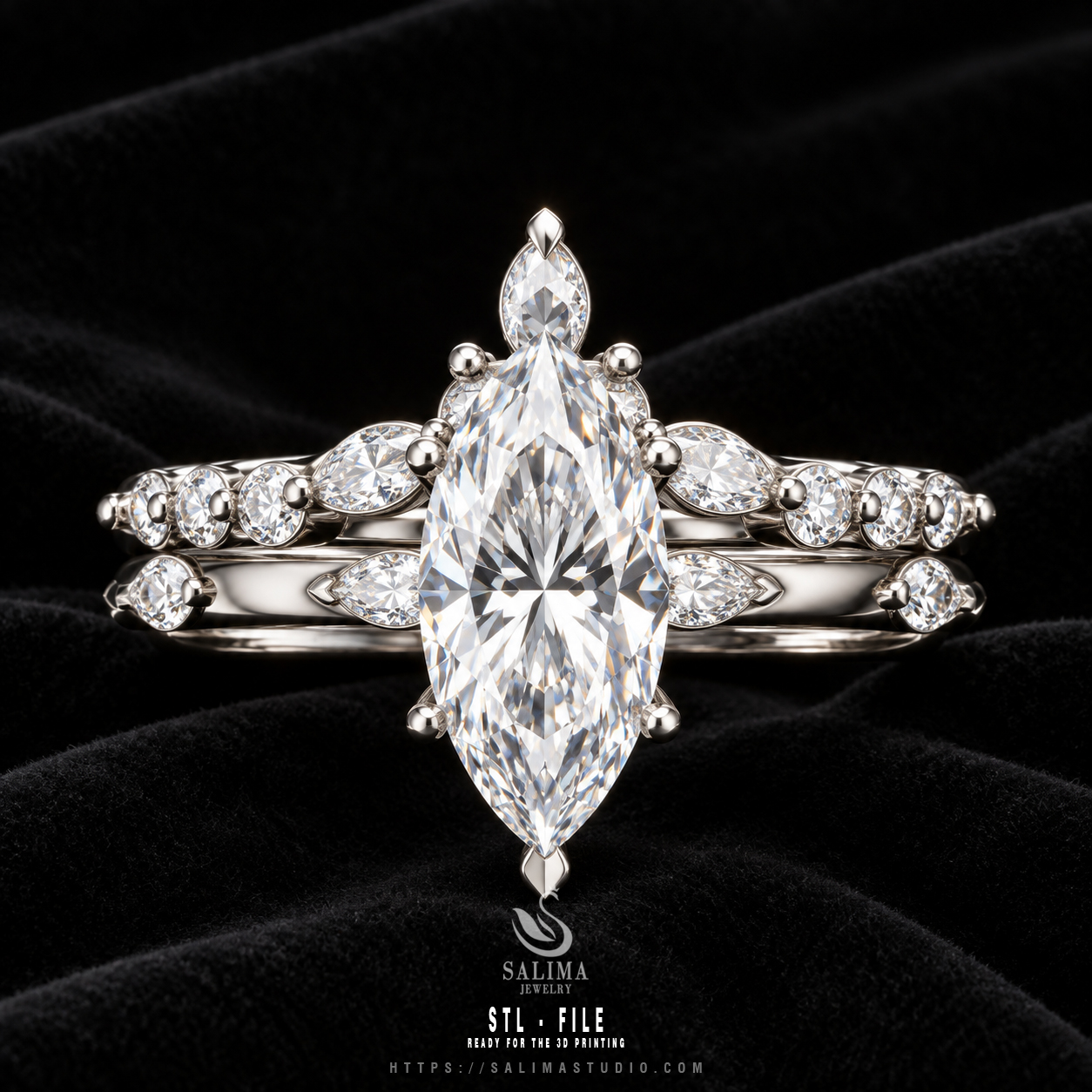 gold diamond pave engagement ring set salrs02 preview01 gold diamond pave engagement ring set salrs02 preview01