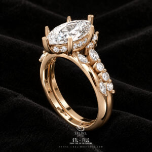 gold diamond pave engagement ring set salrs02 preview09