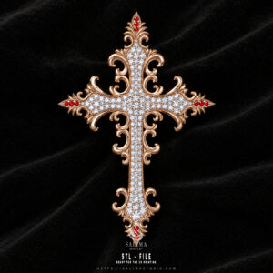 luxury cross pendant design–salima cross 006 preview01
