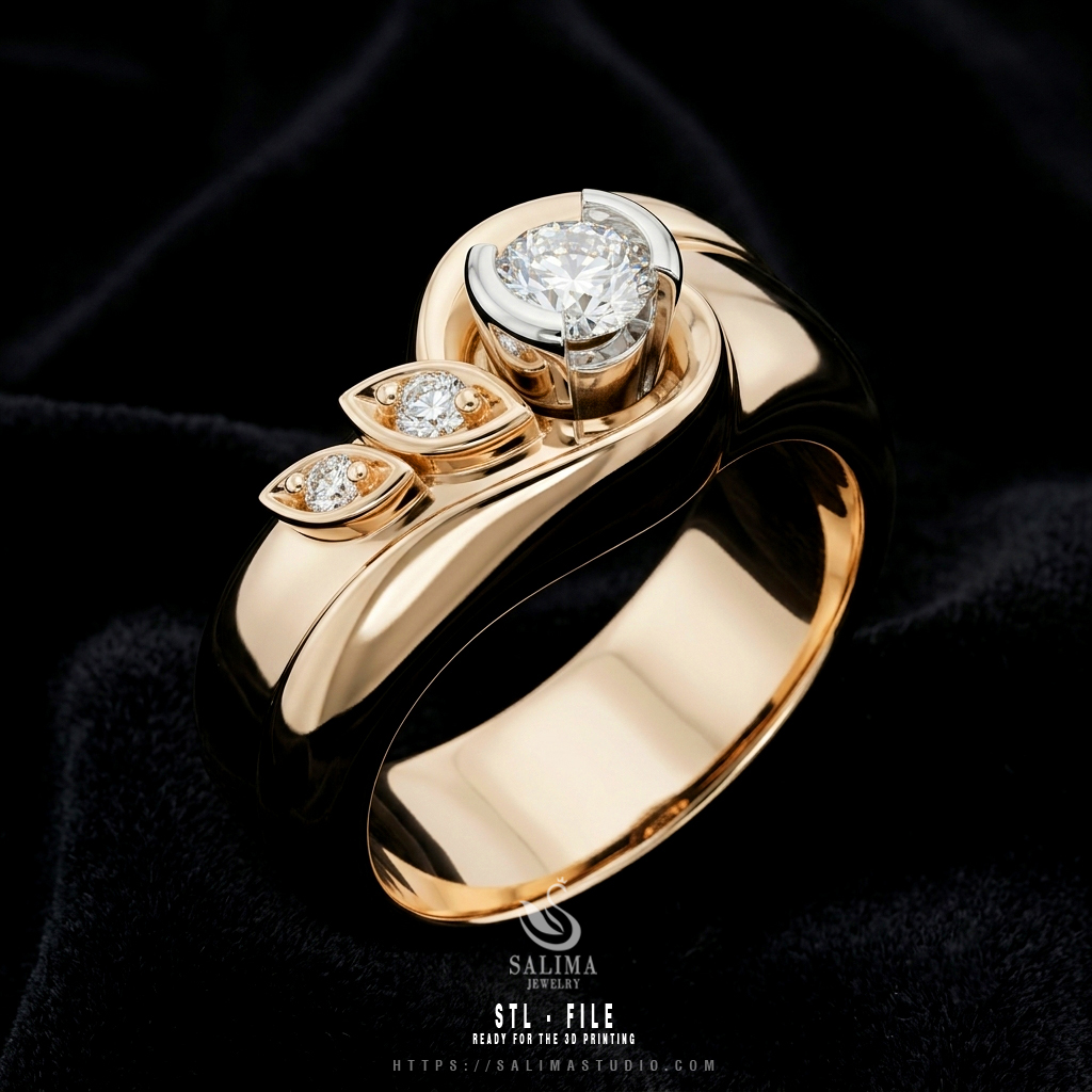 luxury engagement ring 025 stl diamond ring 3d model sal jewelry 06 luxury engagement ring 025 stl diamond ring 3d model sal jewelry 06